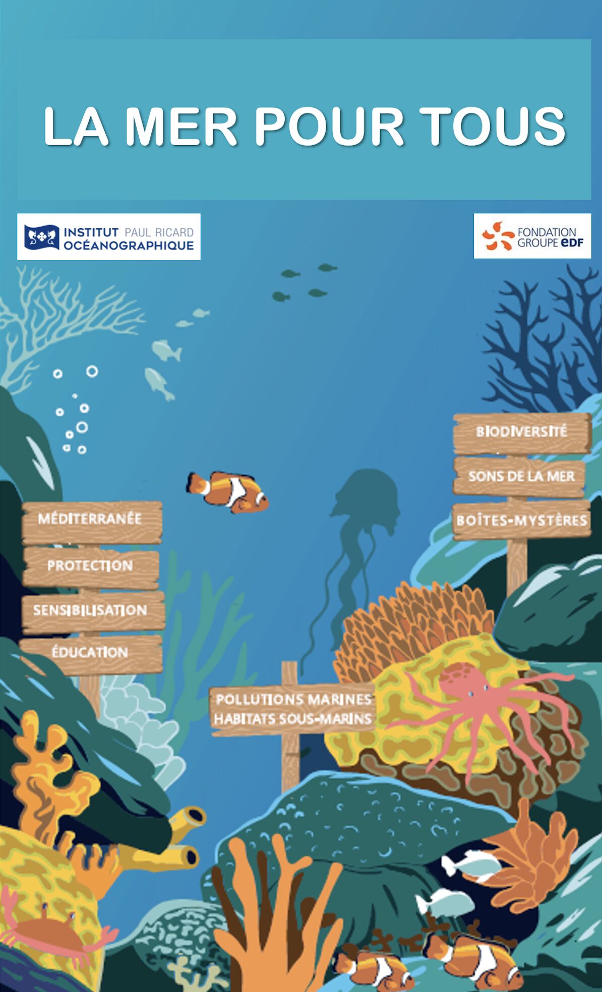 Sélection des classes participantes au projet La Mer pour Tous